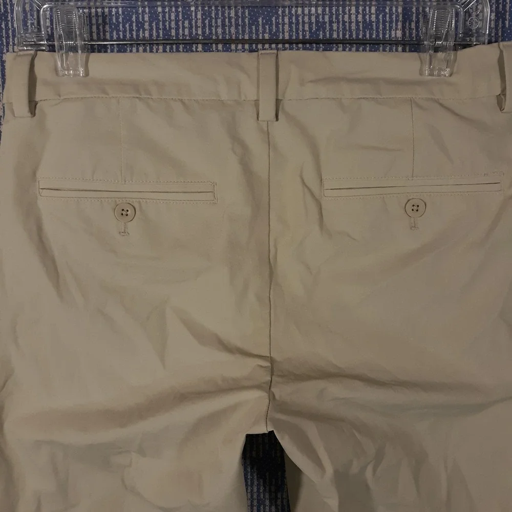 Vineyard Vines OTG On-The-Go Pants Mens 30 x 32 Flat Front Performance Beige